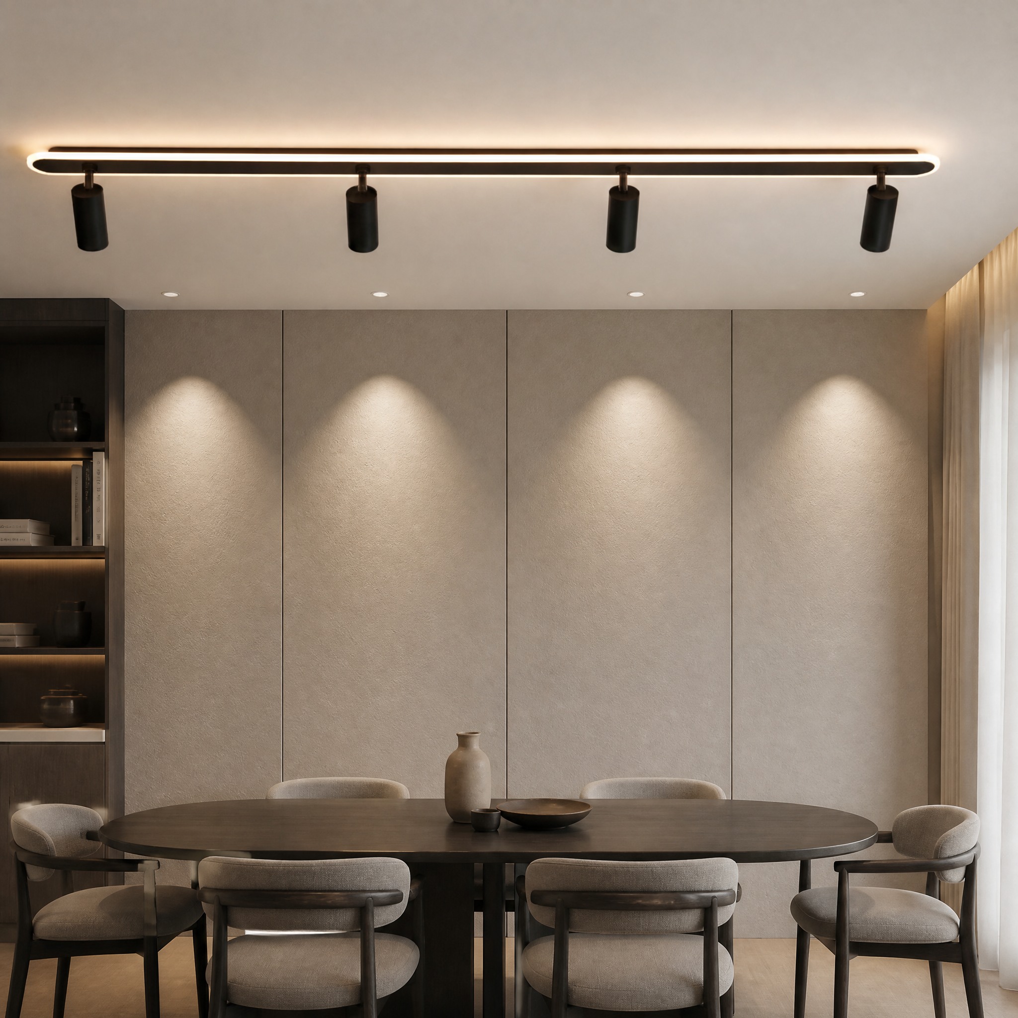 Plafonnier Spot LED plafonnier linéaire à spots