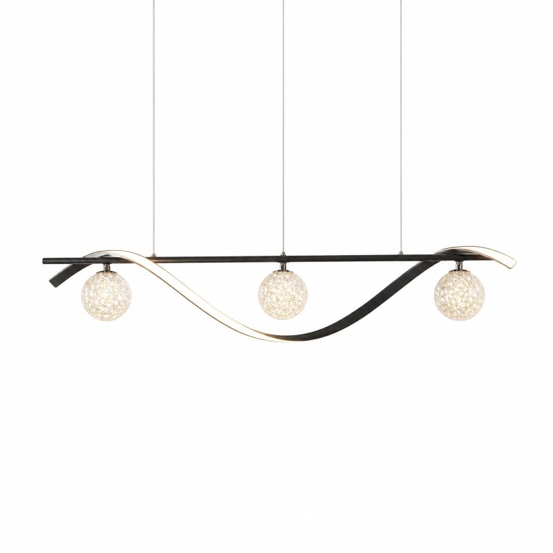 Suspension 3 Boules Cristal