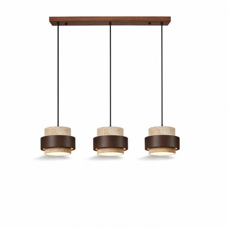 Suspension 3 Lampes Bois