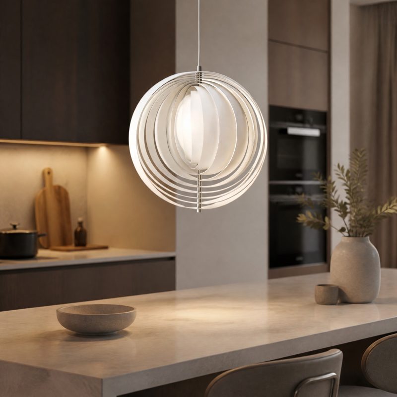 suspension-boule-blanche-2 Suspension Boule Blanche suspension sphérique LED