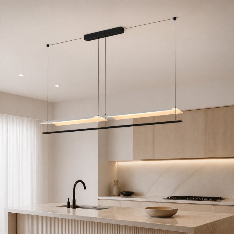 suspension-doree-design-2 Suspension Dorée Design suspension linéaire LED
