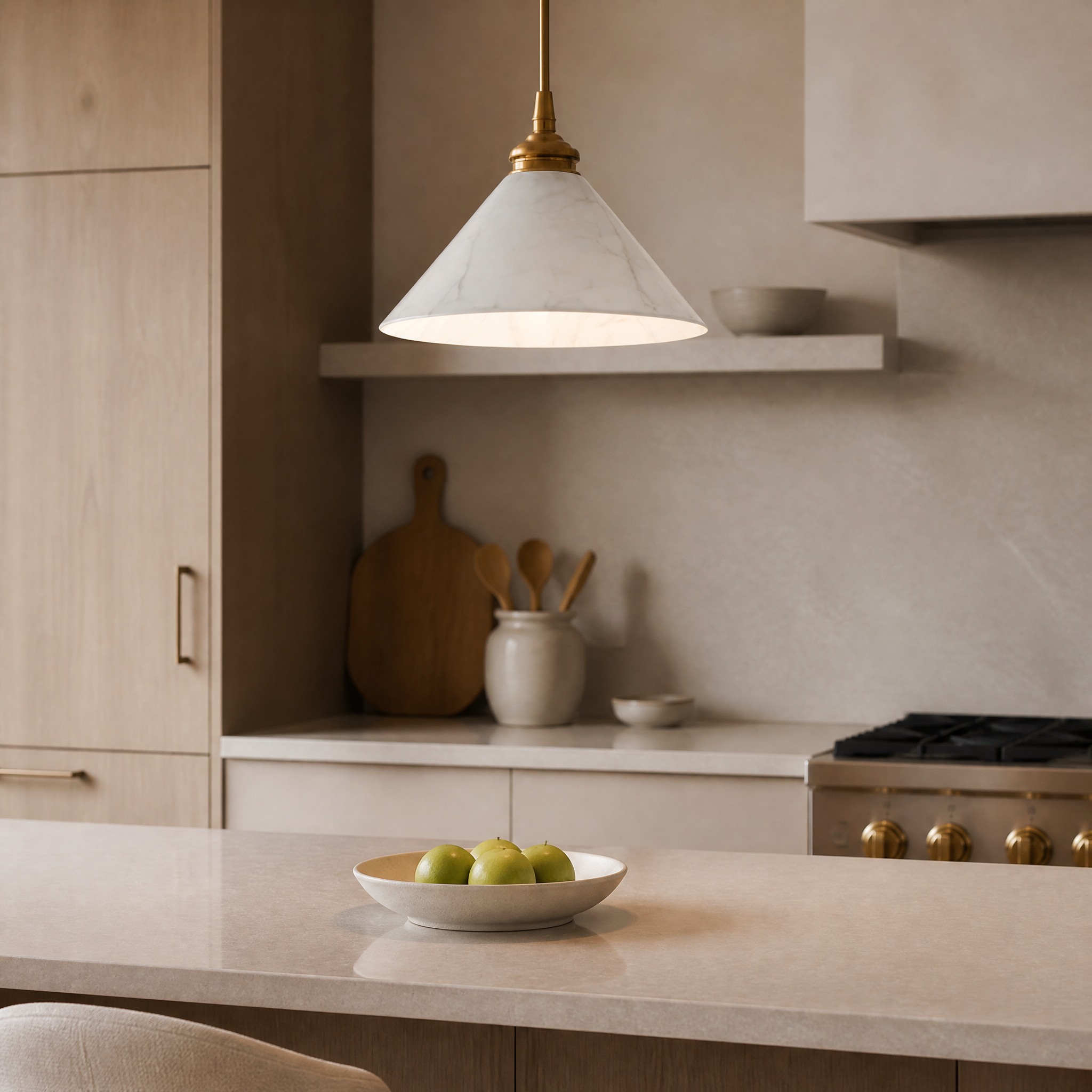 Suspension en Marbre suspension lumineuse