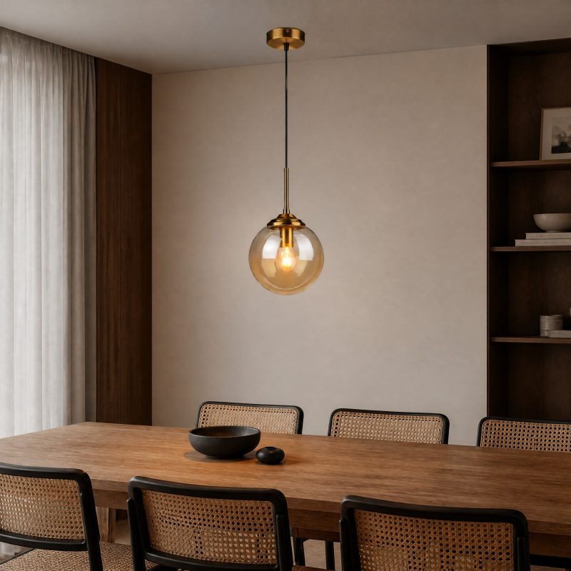 Suspension Globe Verre suspension lumineuse sphérique