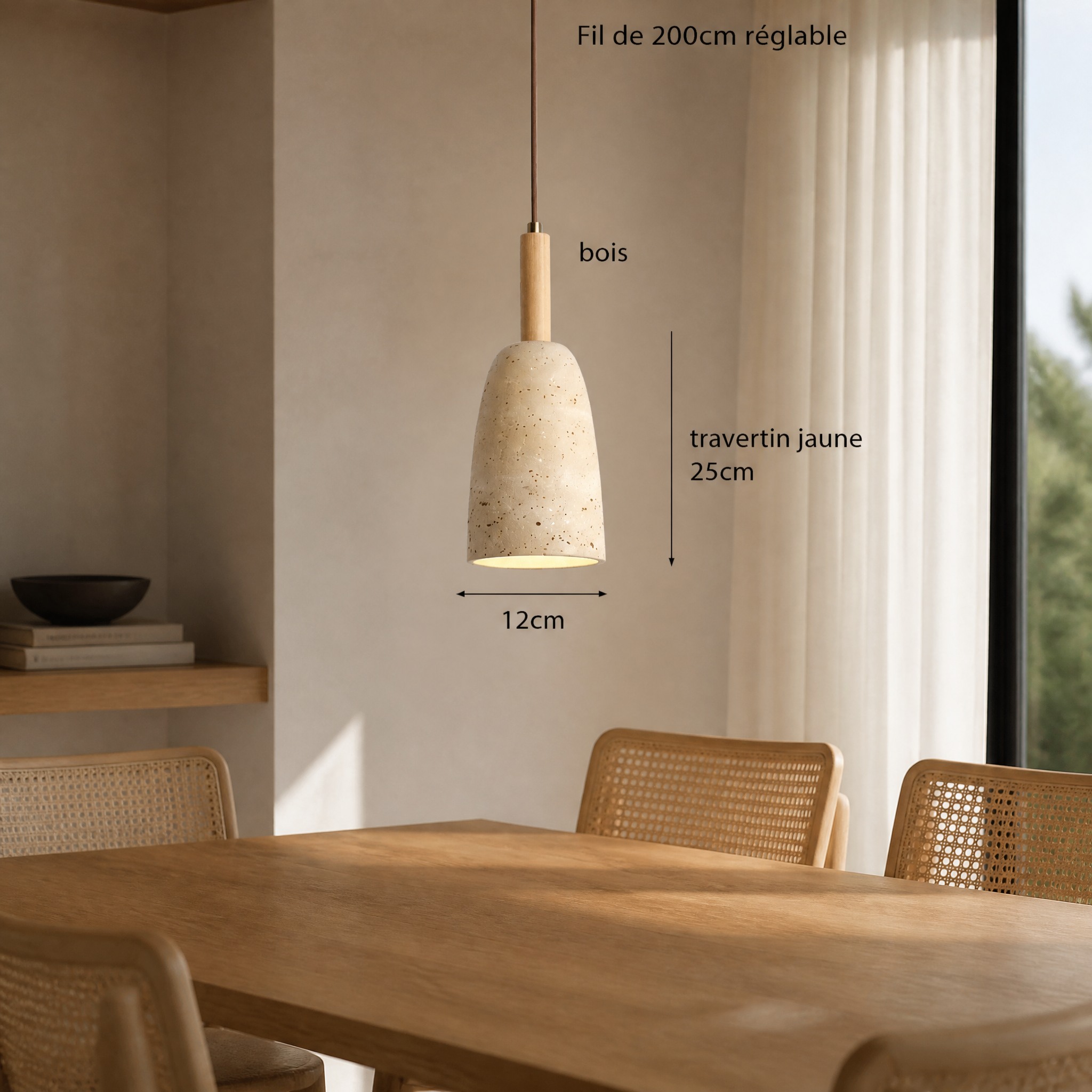 Suspension Pierre Naturelle V
