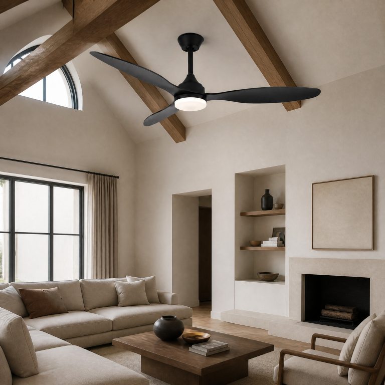 Ventilateur de Plafond Bois Blanc ventilateur de plafond avec lumière LED