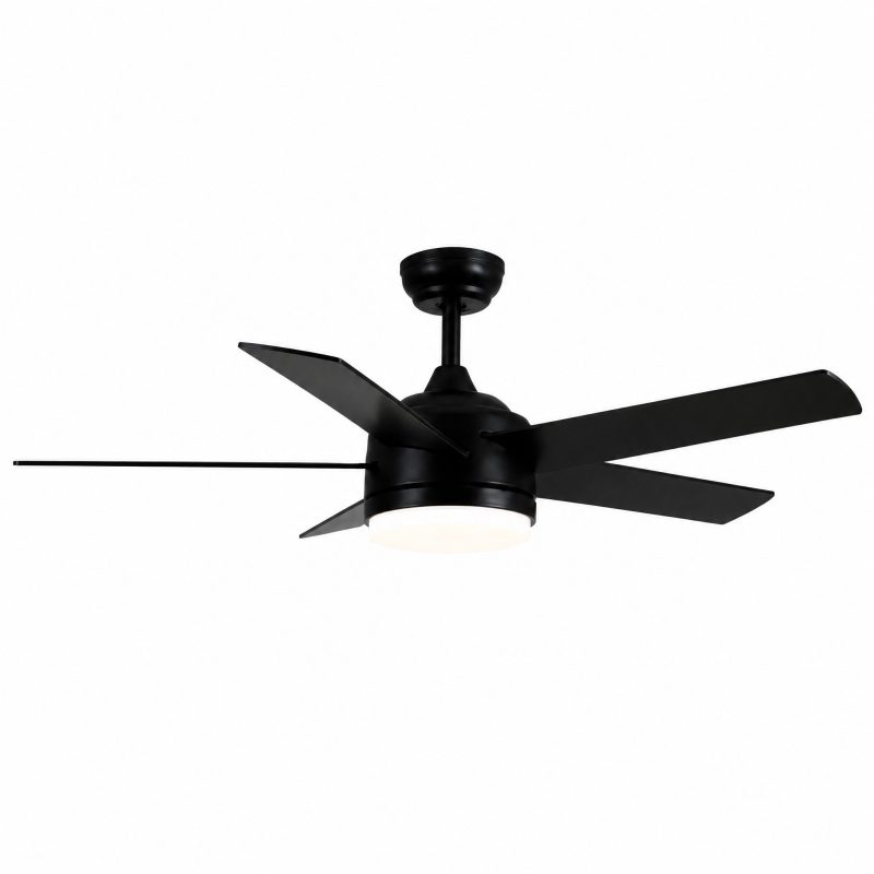 Ventilateur de Plafond Noir LED